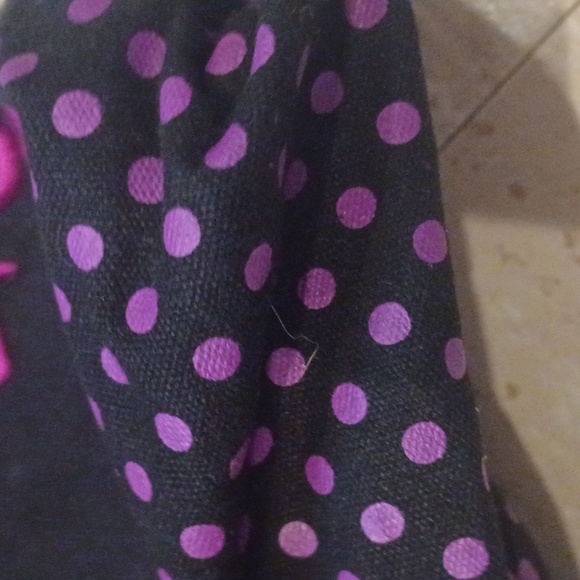 O' Neill Floral Polka Dot Black Tote Bag - Picture 3 of 7